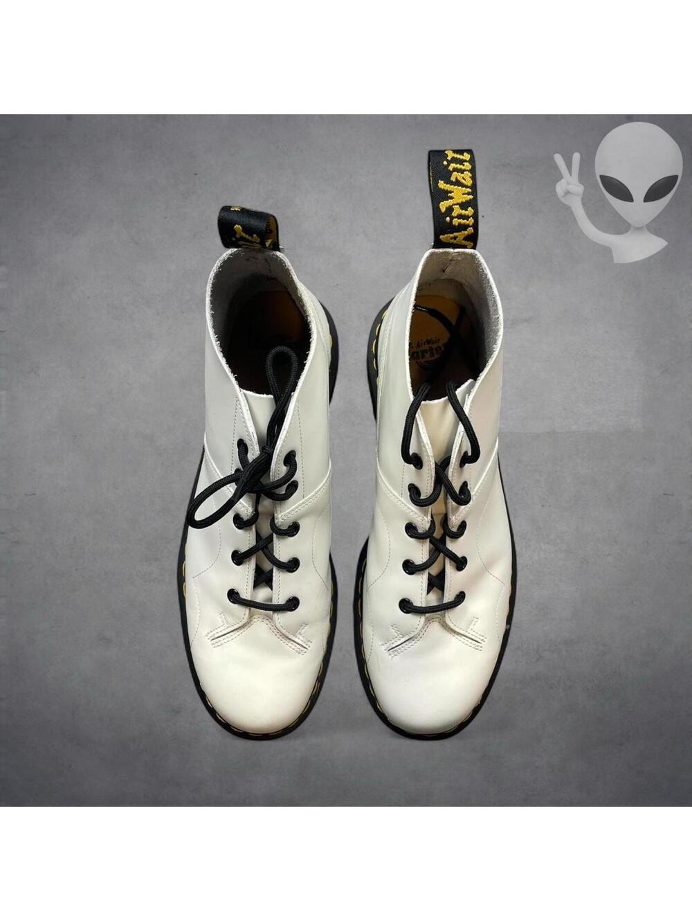 Dr. Martens Church Monkey Boots White Smooth Leather Mens 11 90s Archival Retro - Picture 7 of 8